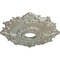 Ekena Millwork Riley Ceiling Medallion (Fits Canopies up to 4 5/8"), 18"OD x 3 1/2"ID x 1 1/2"P, Flash Gold CM18RLFLS - alternate 3